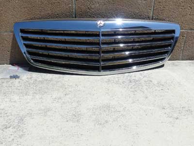 Mercedes Front Hood Radiator Chrome Grille Grill 2218800083 07-09 S550 S600 S63 S65 AMG3